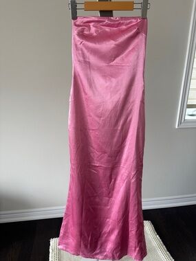 Princess Polly Pink Satin Maxi Dress